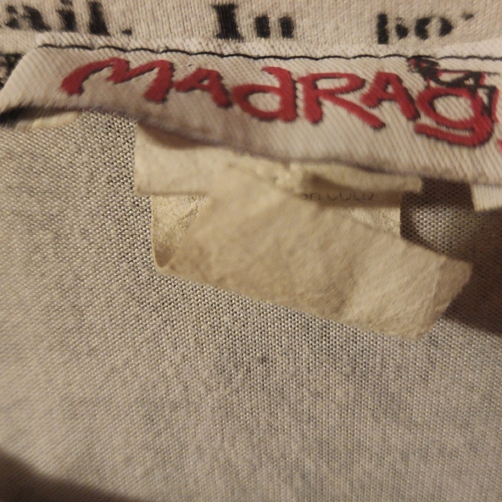 SOLD Madras Preloved Newspaper Print Top